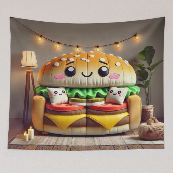 Item preview, Burger Couch Bliss designed and sold by Sillytoe.