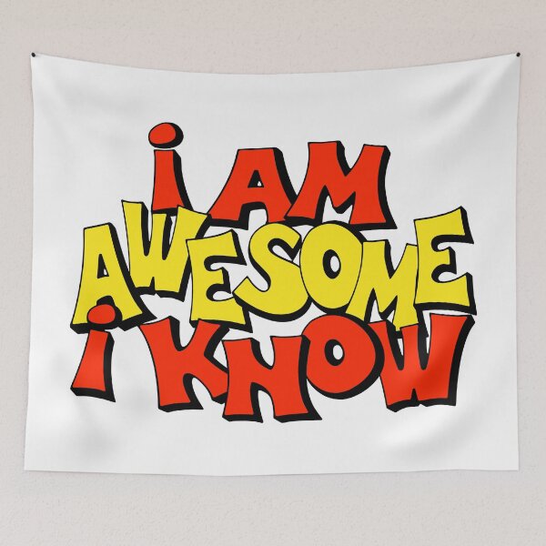 Item preview, I Am Awesome I Know, Feeling Great About Yourself, Comic Fonts, designed and sold by Henrylizarraga.