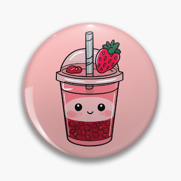 Item preview, Strawberry Bubble Tea Kawaii designed and sold by canvadreamer444.
