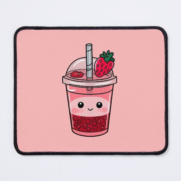 Item preview, Strawberry Bubble Tea Kawaii designed and sold by canvadreamer444.