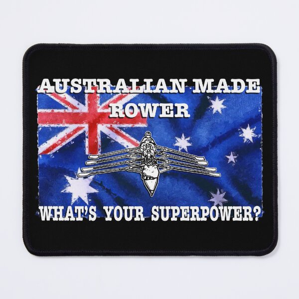 Item preview, Rowers Rowing with Superpowers on Australian Flag designed and sold by Michael van der Hoorn.