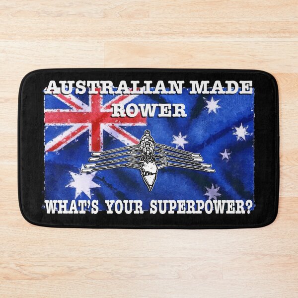 Item preview, Rowers Rowing with Superpowers on Australian Flag designed and sold by Michael van der Hoorn.