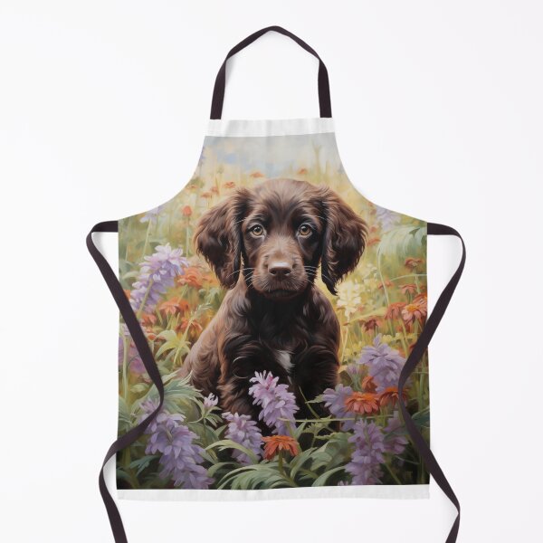 Item preview, Boykin Spaniel Puppy in a flower garden designed and sold by Samuelsboro.