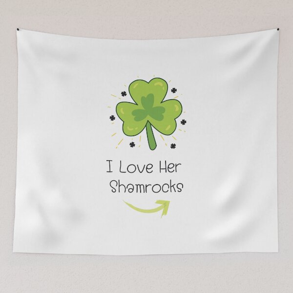 Item preview, I Love Her Shamrocks Funny ST. Patrick's Day Gift designed and sold by miracletee.