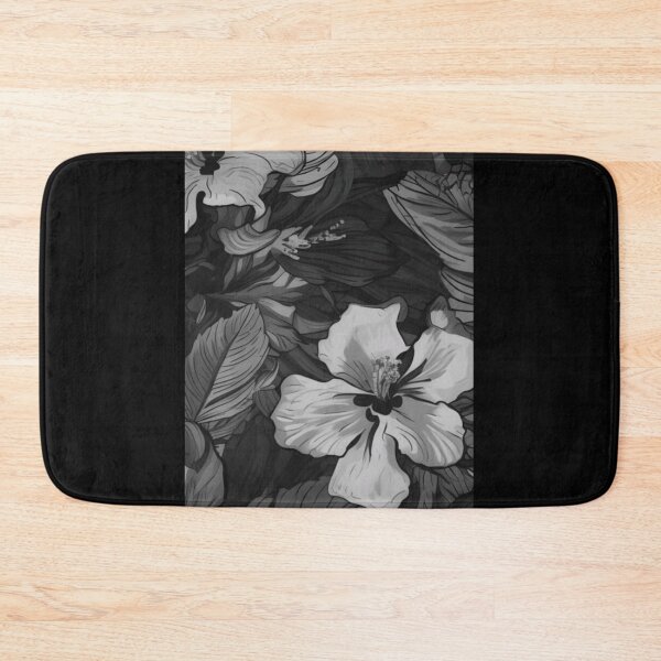 Item preview, black flowers designed and sold by rosaura-ortiz11.