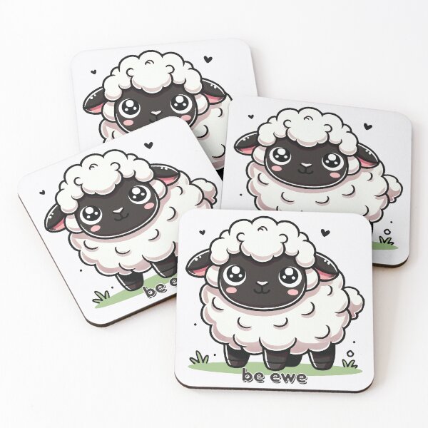 Item preview, Be Ewe Adorable Sheep Cute Quote designed and sold by Glimmersmith.