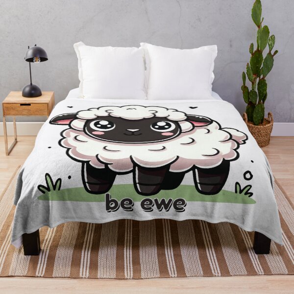 Item preview, Be Ewe Adorable Sheep Cute Quote designed and sold by Glimmersmith.