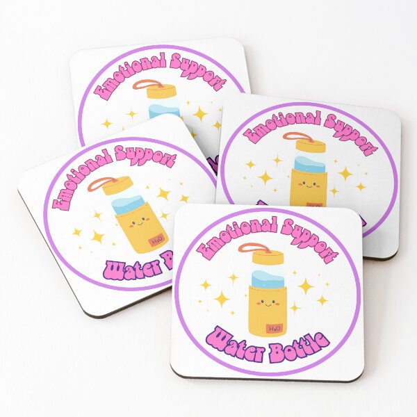 Item preview, Emotional Support Water Bottle Sticker designed and sold by JustforFunlol.