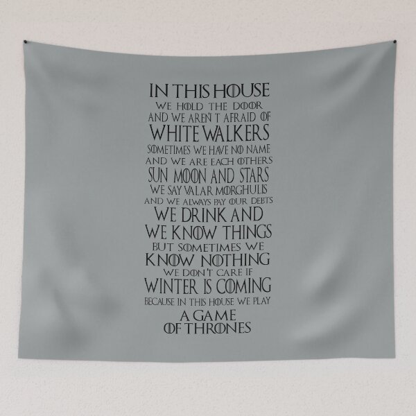 Item preview, In This House We Do GOT Grey/Black designed and sold by TheCaliGirls.