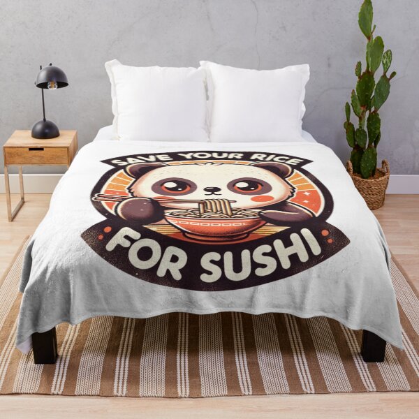 Item preview, Panda Bear Save Your Rice For Sushi designed and sold by BassHeadMomma.