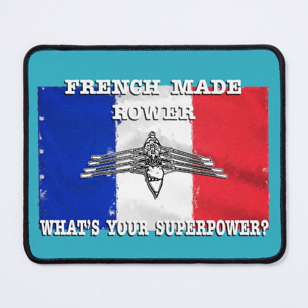 Item preview, French Rowers Rowing with Superpowers on French Flag designed and sold by Michael van der Hoorn.