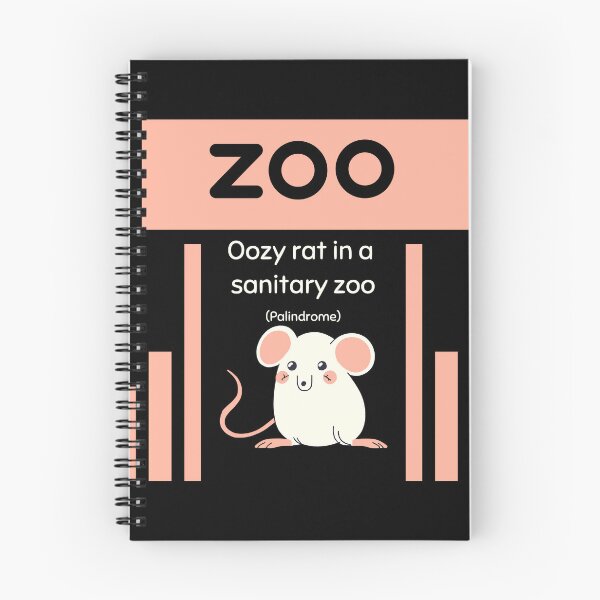 Item preview, Oozy Rat in a Sanitary Zoo: Palindrome designed and sold by Artmugic.