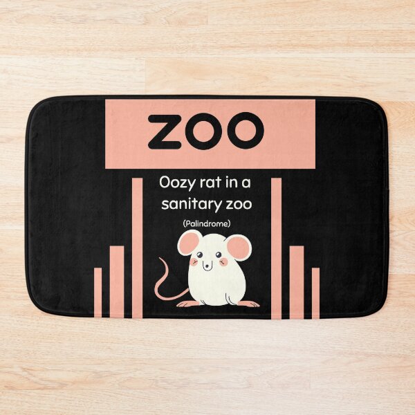 Item preview, Oozy Rat in a Sanitary Zoo: Palindrome designed and sold by Artmugic.
