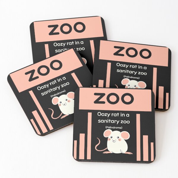 Item preview, Oozy Rat in a Sanitary Zoo: Palindrome designed and sold by Artmugic.
