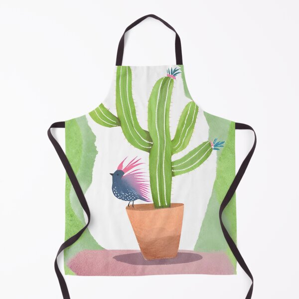 Item preview, Blooming cactus and bird designed and sold by seahorse crossing.