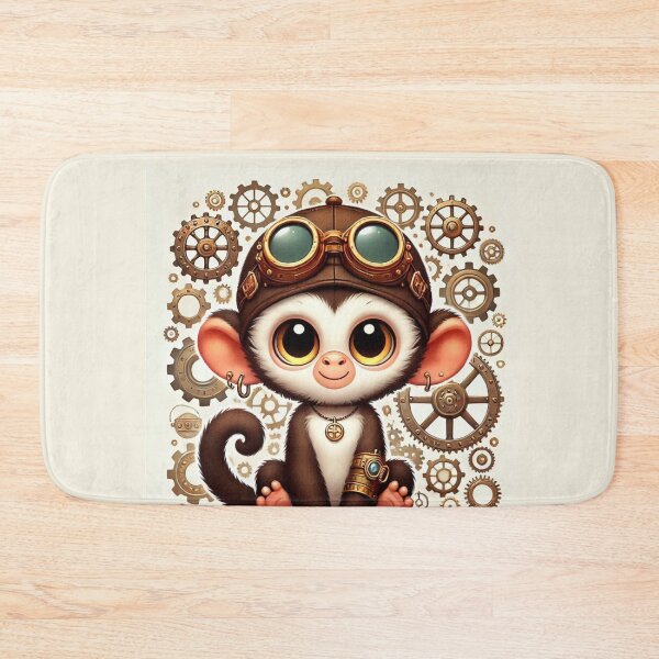 Item preview, Steampunk Uakari Monkey Adventure designed and sold by Sillytoe.