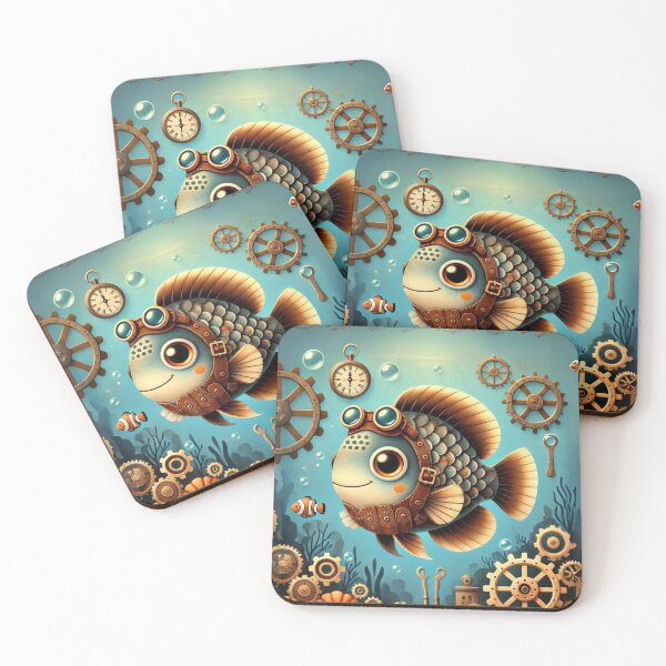 Item preview, Steampunk Uaru Cichlid Fish Expedition designed and sold by Sillytoe.