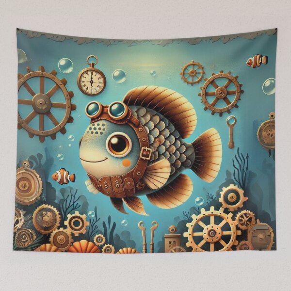 Item preview, Steampunk Uaru Cichlid Fish Expedition designed and sold by Sillytoe.