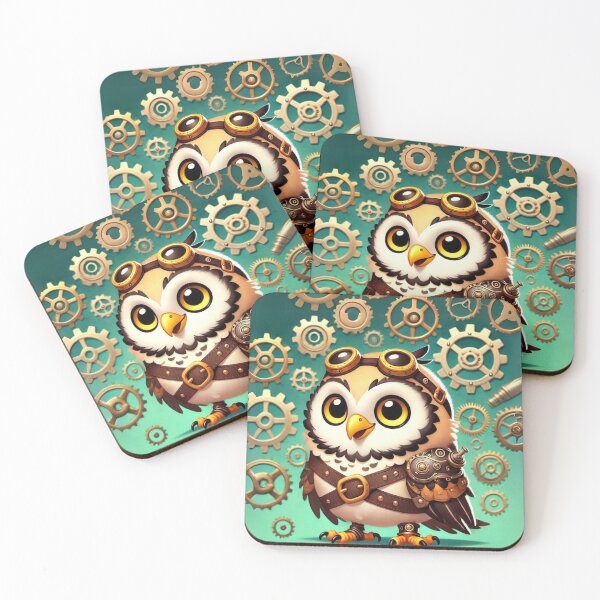 Item preview, Steampunk Uguisu Owl Inventor designed and sold by Sillytoe.