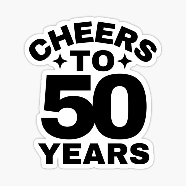 Item preview, Cheers to 50 Years - Happy 50th Birthday Celebration designed and sold by highflycrafts.