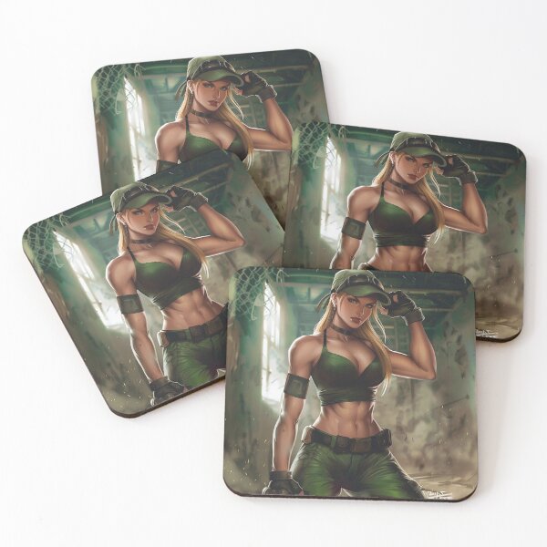 Item preview, Sonya Blade from Mortal Kombat Green Camo designed and sold by Japanime-Waifu.