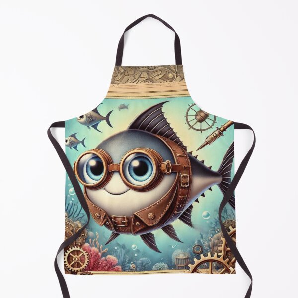Item preview, Steampunk Wahoo Fish Adventurer designed and sold by Sillytoe.