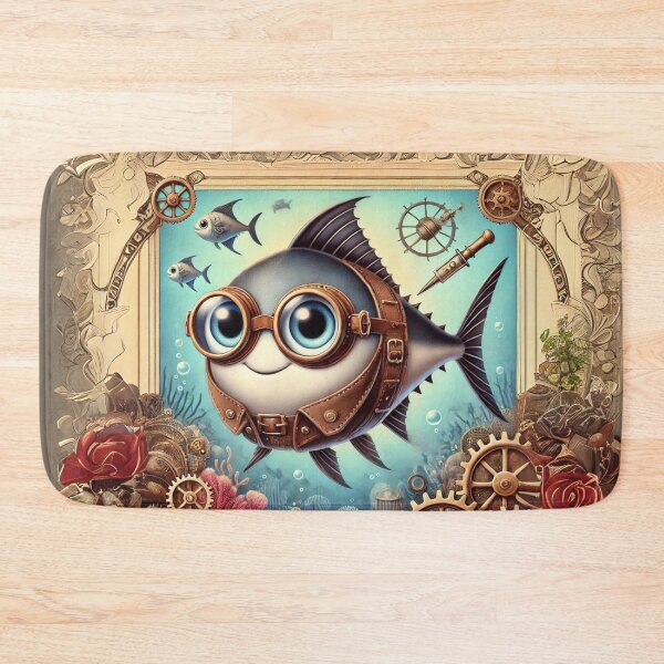 Item preview, Steampunk Wahoo Fish Adventurer designed and sold by Sillytoe.
