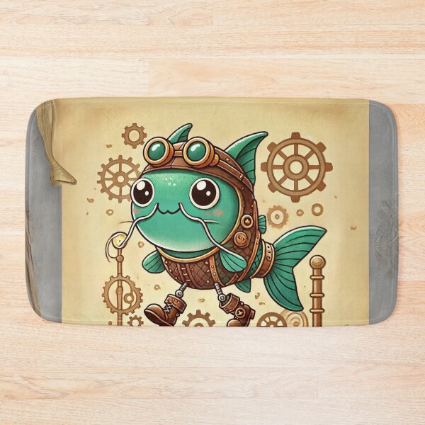 Item preview, Steampunk Walking Catfish Adventurer designed and sold by Sillytoe.