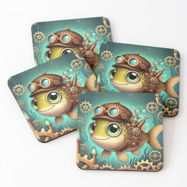 Item preview, Steampunk Walleye Fish Adventurer designed and sold by Sillytoe.