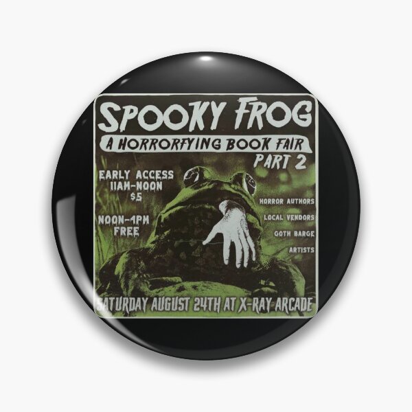 Item preview, Spooky Frog Horrifying Book Fair Part 2 event logo designed and sold by SpookyFrogBooks.