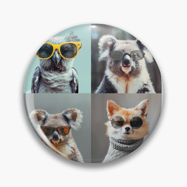 Item preview, 4 animals with sunglass designed and sold by SandraMimi.