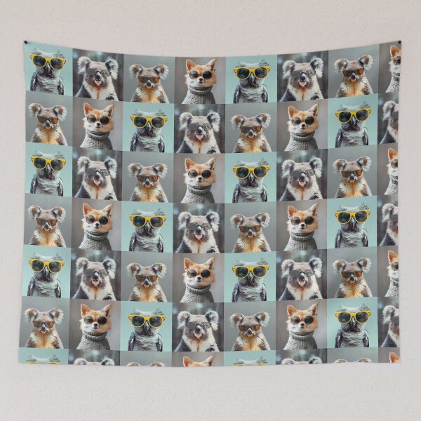 Item preview, 4 animals with sunglass designed and sold by SandraMimi.