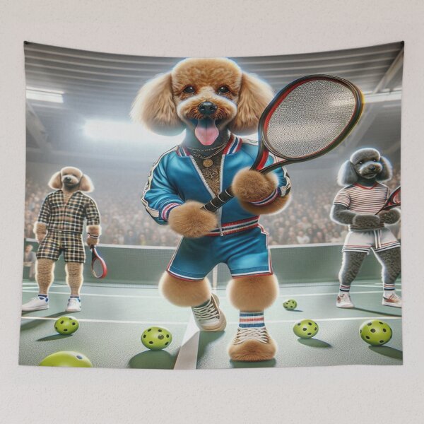 Artikelvorschau, Pudel-Pickleball-Team entworfen und verkauft von TheDogOnIt.