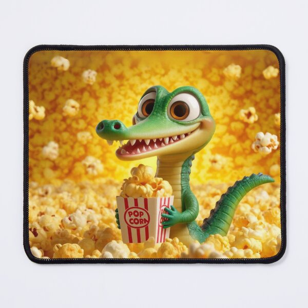 Item preview, Happy Alligator Gar with Popcorn designed and sold by Sillytoe.