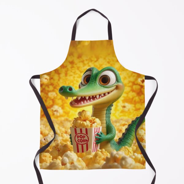 Item preview, Happy Alligator Gar with Popcorn designed and sold by Sillytoe.