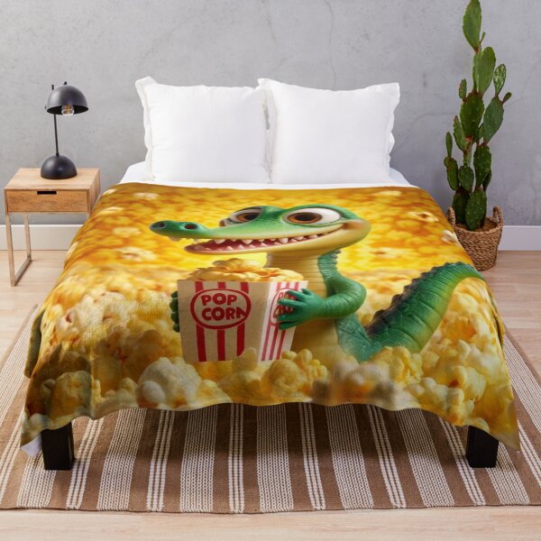 Item preview, Happy Alligator Gar with Popcorn designed and sold by Sillytoe.