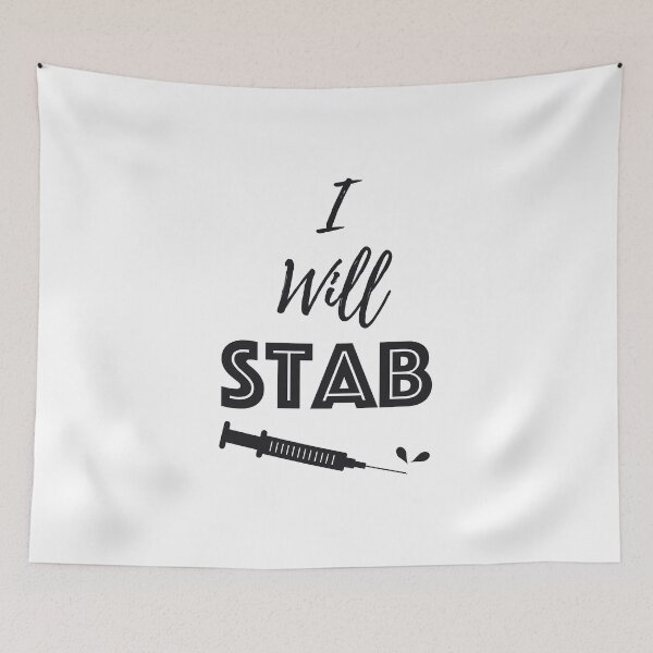 Item preview, I Will Stab You Funny Nurse Gifts designed and sold by miracletee.