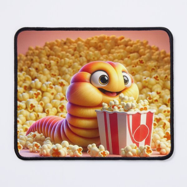 Item preview, Happy Antarctic Scale Worm with Popcorn Treat designed and sold by Sillytoe.