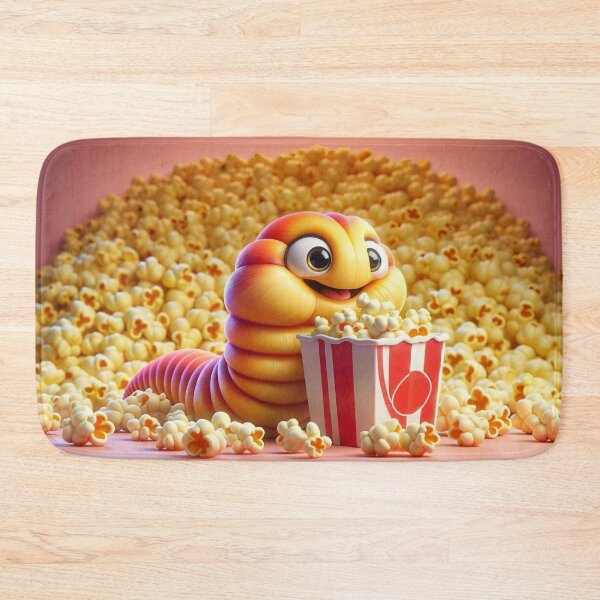 Item preview, Happy Antarctic Scale Worm with Popcorn Treat designed and sold by Sillytoe.