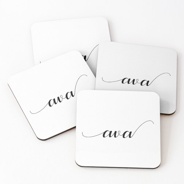 Item preview, Ava - Custom name on delicate black cursive font designed and sold by To the Lua.