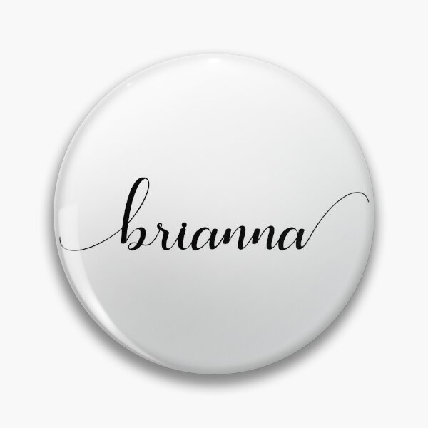 Artikelvorschau, Brianna - Benutzerdefinierter Name in zarter schwarzer Schreibschrift entworfen und verkauft von To the Lua.