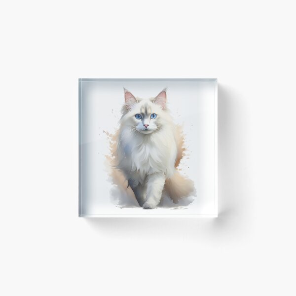 Item preview, Sweet Ragdoll Cat Watercolor Illustration designed and sold by heartlocked.