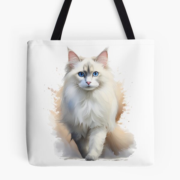 Item preview, Sweet Ragdoll Cat Watercolor Illustration designed and sold by heartlocked.