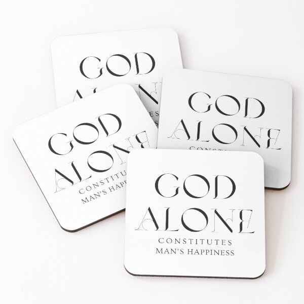 Item preview, God Alone Quote designed and sold by MereFaith.