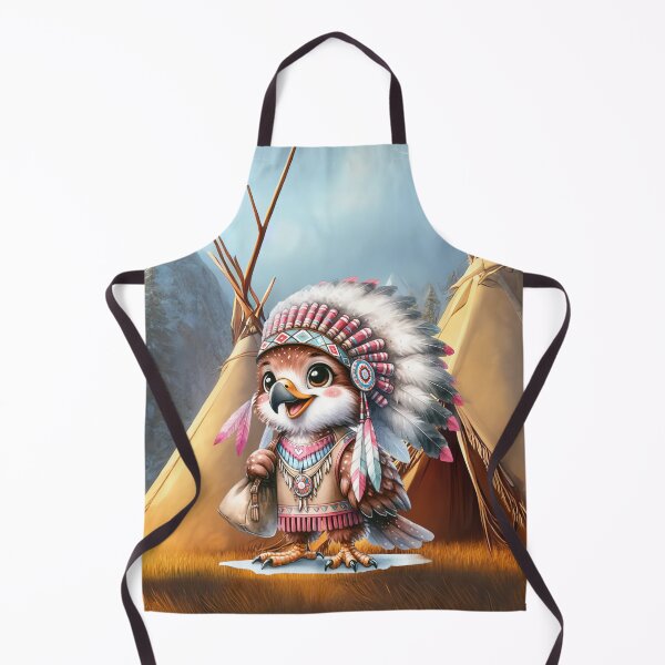 Item preview, Tribal Chief Owl in a Winter Wonderland designed and sold by Sillytoe.