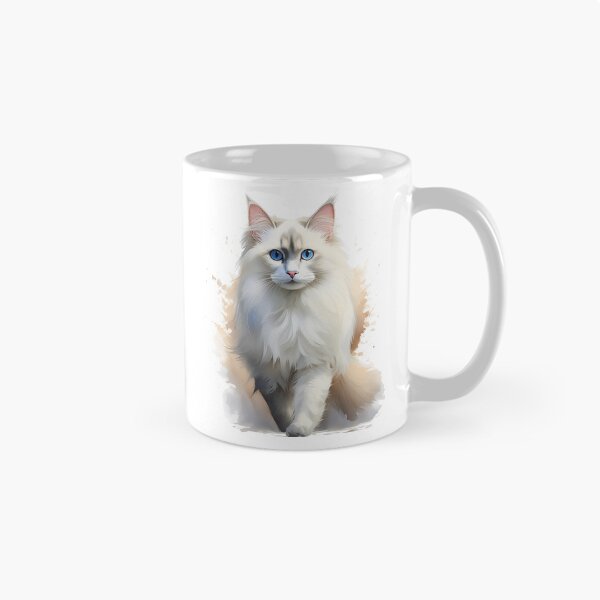 Item preview, Sweet Ragdoll Cat Watercolor Illustration designed and sold by heartlocked.