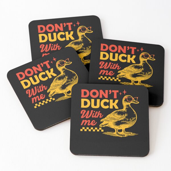 Item preview, Rubber Duck Don't Duck With Me Cute Duck designed and sold by smartrocket.