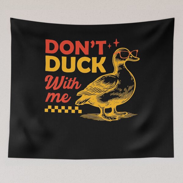 Item preview, Rubber Duck Don't Duck With Me Cute Duck designed and sold by smartrocket.