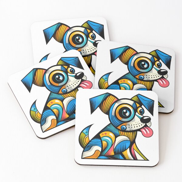 Item preview, Vibrant Abstract Dog Art Print designed and sold by Andy-Many-Ideas.
