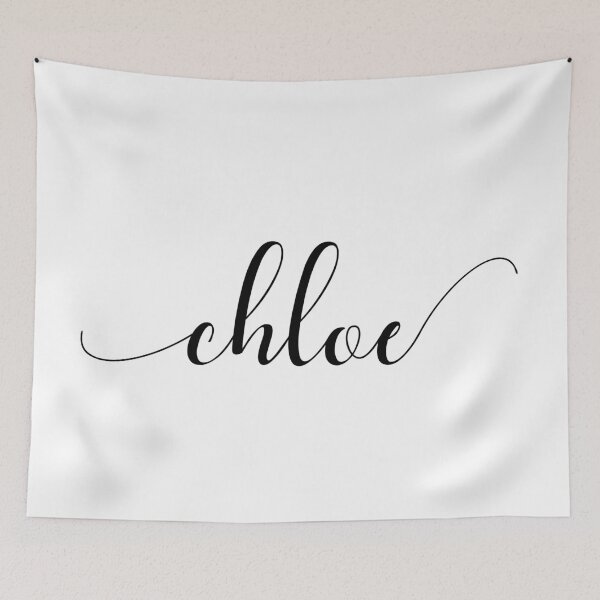 Item preview, Chloe - Custom name on delicate black cursive font designed and sold by To the Lua.